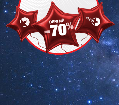Me shumë se besnikëri! Bëhu Club 5* dhe përfito zbritje deri në 70%