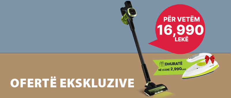 Fshesë PowerMax Pa Kabull Rovus + Dhuratë hekur rrobash