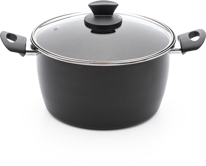 Delimano Stone Legend Black Pot + Lid